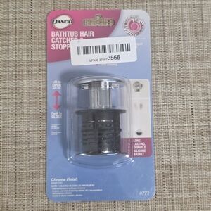 DANCO 2-in-1 Bathtub Hair Catcher Strainer and Stopper